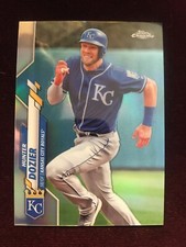 2020 Topps Chrome Base Refractor Royals Hunter Dozier Baseball Card #63