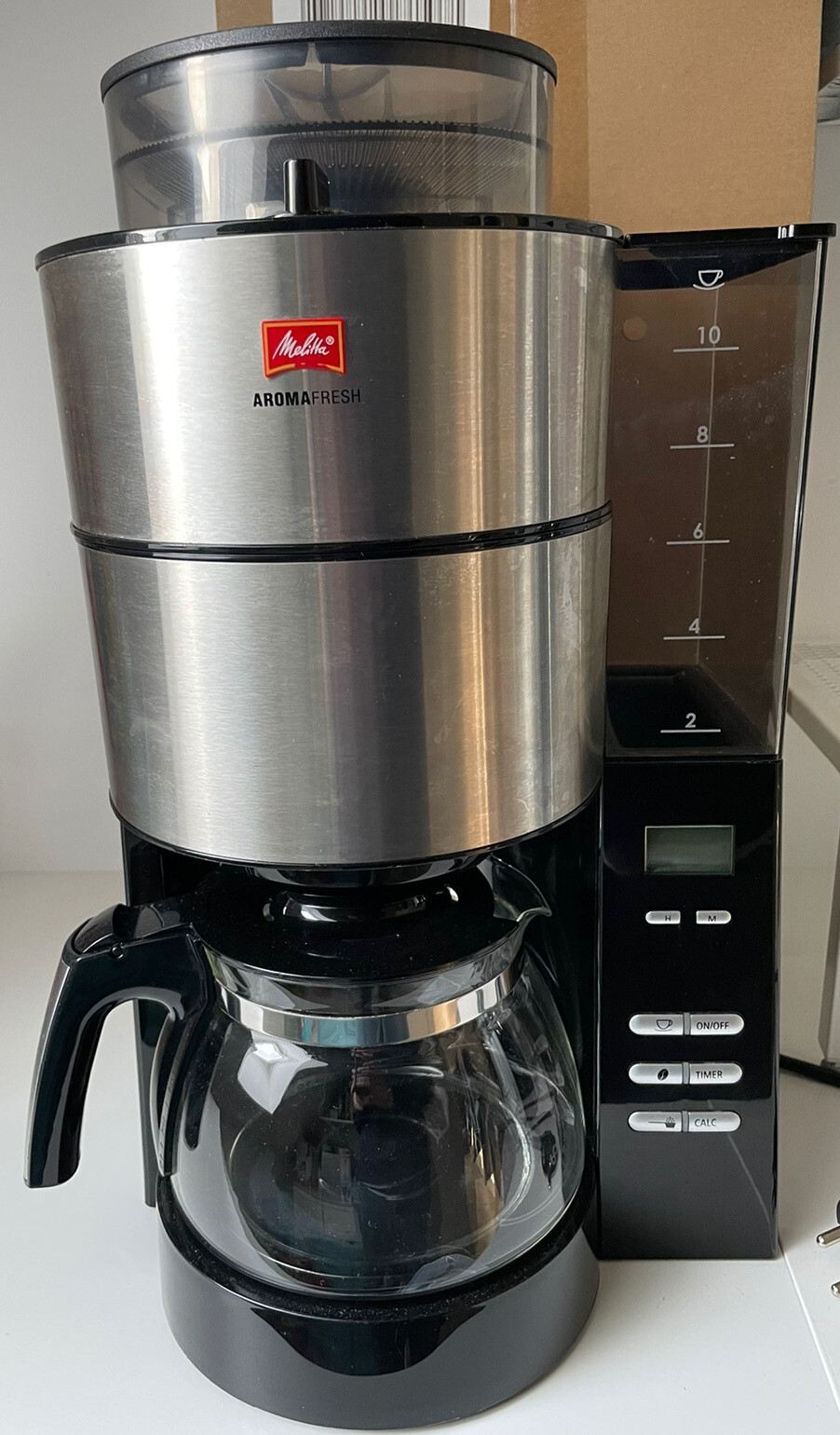 Melitta Kaffeemaschine Kalkanzeige Geht Nicht Aus Melitta AromaFresh 1021-01 Filterkaffeemaschine. Mahlwerk Defekt