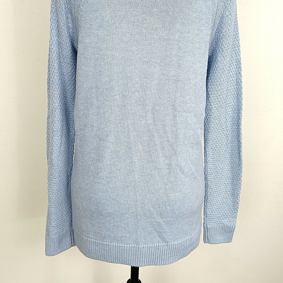 Pull Manches Longues Femme Sonoma – Rayures Bleues – Col Rond – Taille L – Neuf Avec étiquettes