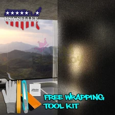 【Frosted Film】 Black Glass Home Bathroom Window Security Privacy Sticker Sheet