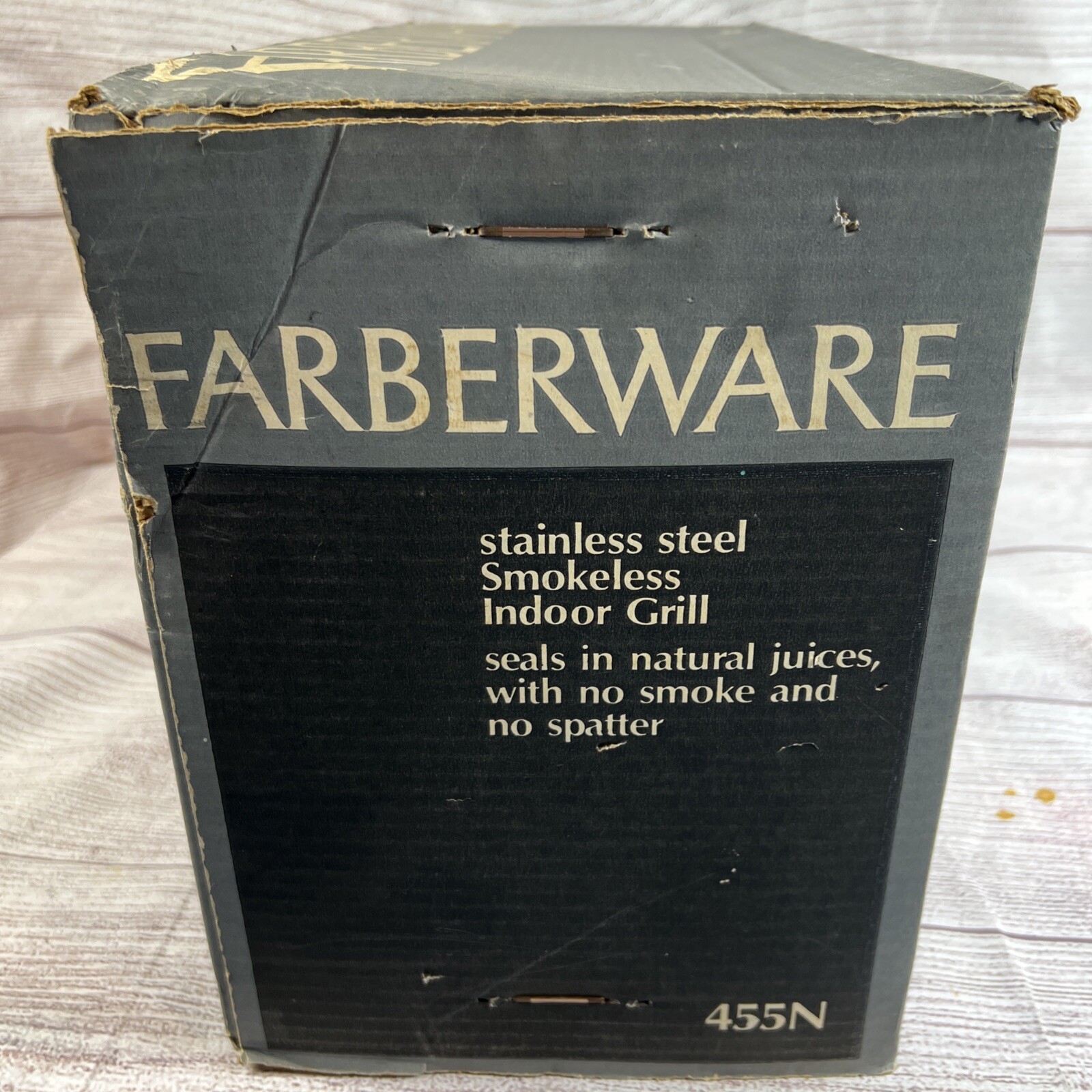 NEW Farberware 455N Stainless Open Hearth Broiler Rotisserie Electric Grill