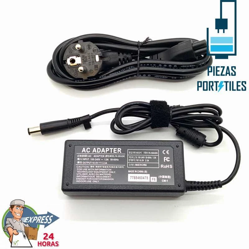 Adaptador Cargador Nuevo para HP Compaq Presario CQ40-610AU 18,5v 3,5a - Imagen 2 de 4