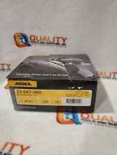 Mirka 23-647-060 5 in. Gold Grip 17H P60 Sanding Disc- 50 Pieces