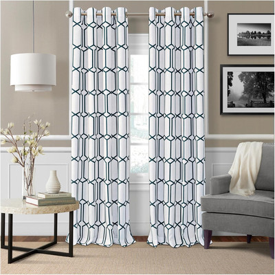 Home Fashions Kaiden Geometric Room-Darkening Window Curtain, Single Panel, 52'' 