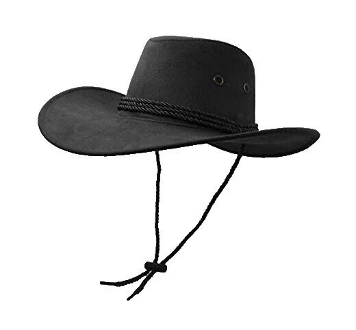 Suede Men's Black Cowboy Hats
