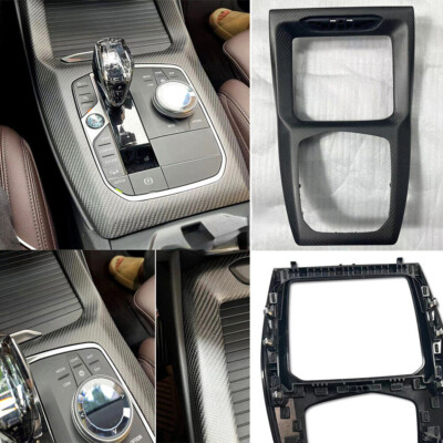 For BMW X3 G01 X4 G02 X3M 2022+ Matte Carbon Fiber Replace Gear Shift Panel Trim