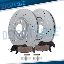 Front Drilled Brake Rotors Brake Pads Kit for 2018 - 2020 Buick Regal Sportback