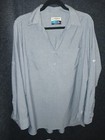 Magellan Outdoors Sz L Classic Fit Fish Gear Falcon Lake Fishing Shirt