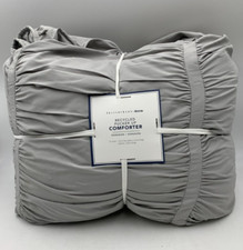 Pottery Barn Teen Dorm Recycled Pucker Up Comforter Gray Twin/Twin XL 1LC