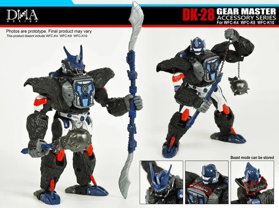 DK-28 Upgrade Kit for Transformers WFC Kingdom WFC-K4, WFC-K8, and WFC-K10 | DNA - Image 2 of 4