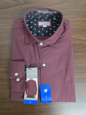 Ted Baker Men's Button-Up Shirt Red New