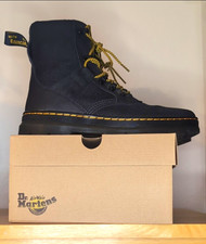 Dr. Martens Men's Combs Tech II Black Lace-Up Combat 10M, Worn A Few Hours
