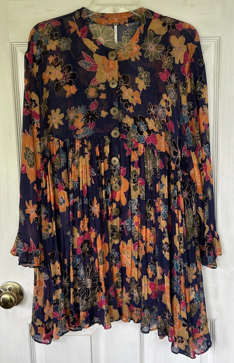 chinese dress ladies FREE PEOPLE Floral Mesh GIANNI Maxi Dress  Silver Accents