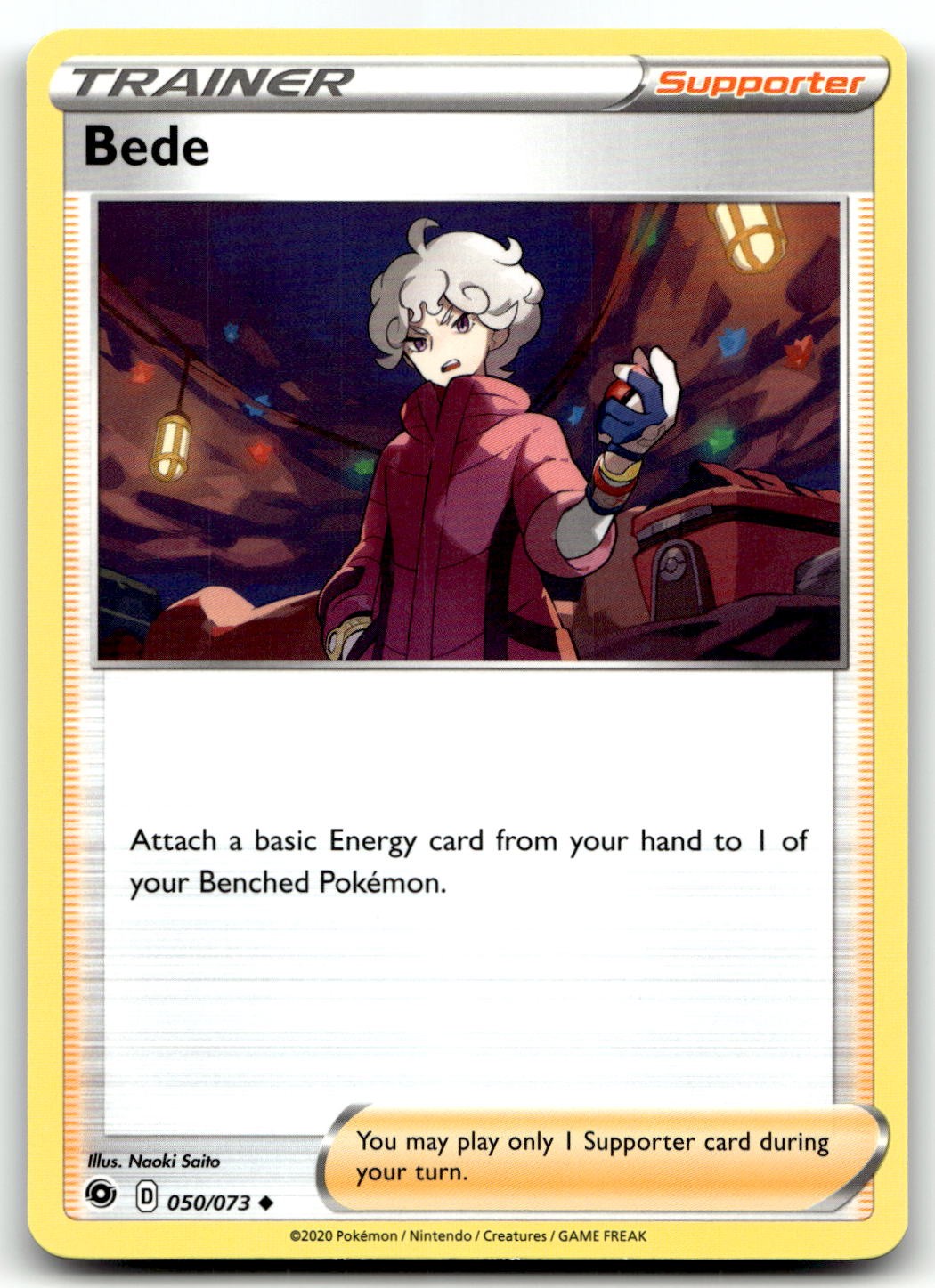 Bede 50/73 Champion's Path Uncommon Pokemon TCG NM