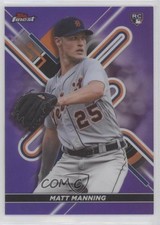 2022 Topps Finest Purple Refractor 247/250 Matt Manning #6 0wp8