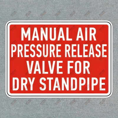 #ad #ad OSHA Compliant Manual Air Pressure Release Valve Sticker Enhance #25900 $7.95