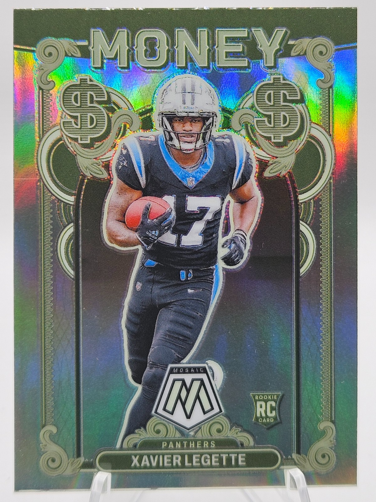2024 Panini Mosaic Money Xavier Legette #14 Rookie RC Panthers Case Hit SSP