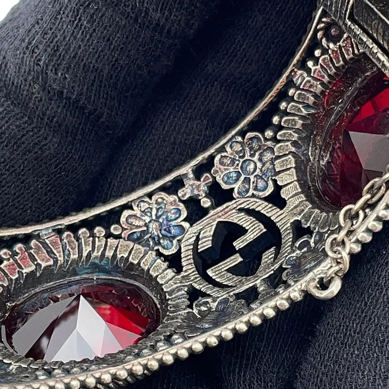 Gucci Bracelet Interlocking Flower Bangle 17 Ston… - image 9