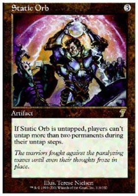 MTG English Static Orb Light Play Foil 7th Edition