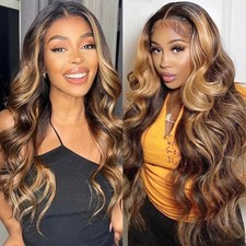 Blonde Highlight 13x6 Lace Front Wig - Glueless Ready to Wear 26inch Body Wave