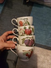 Set Of 4 Portmeirion Botanic Garden Tea Cups