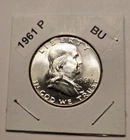 1961-P Franklin Silver Half Dollar BU Condition with Cartwheel and Luster (F302)