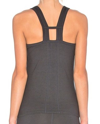 YUMMIE Jackie RacerBack Tank Firm Control Grey Fitness Tank Top NEW Womens XS M