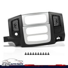 Fit For 02-05 Dodge Ram Center Dash Radio Trim Bezel Surround Panel Blacksilver