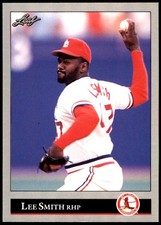 Lee Smith 1992 Leaf #254 St. Louis Cardinals MLB READ FREE SHIPPING AutographDen