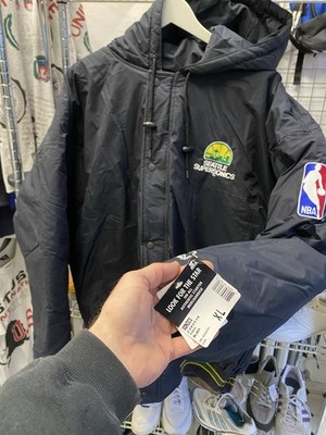 STARTER JACKE  VINTAGE SEATTLE SUPERSONICS NBA L XL Winter Jacke 90s Rare Neu