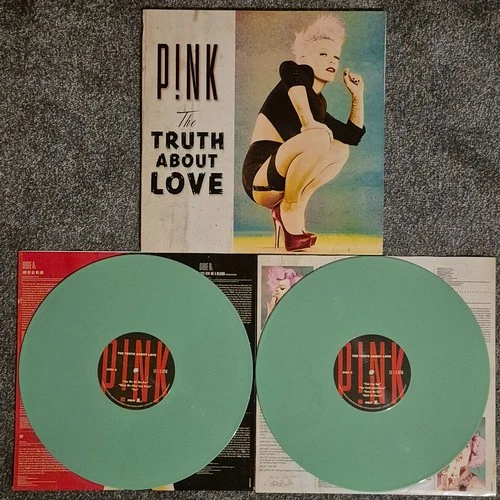 Pink The Truth About Love 2 x LP 2018 Rare Ltd Ed Mint Green NM Vinyl 'P!nk'