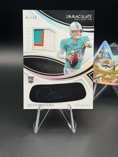 Quinn Ewers 2025 Panini Immaculate | Eye Black Patch Auto /10 (RC) #REBJ-QWS