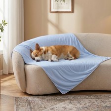 Breathable Cooling Blanket - Blue 30 x 40 in Nylon - For Travel