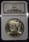 1925 Peace Dollar "NGC MS63"