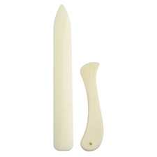 2PCS Leather Working Tool Bone Shaped Folder for Leather Craft Scoring Folding C