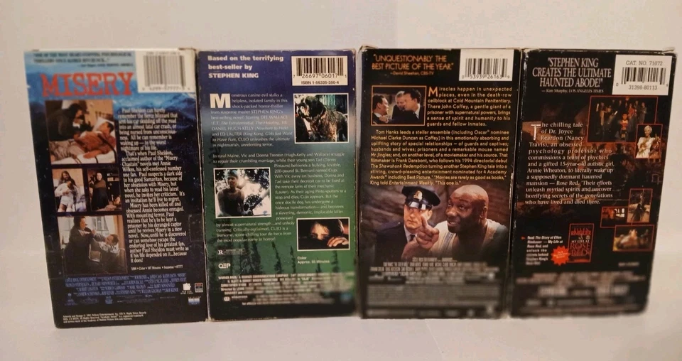 Stephen King VHS LOT RARE VHS VINTAGE SET .FREE SHIPPING - Image 4 of 4