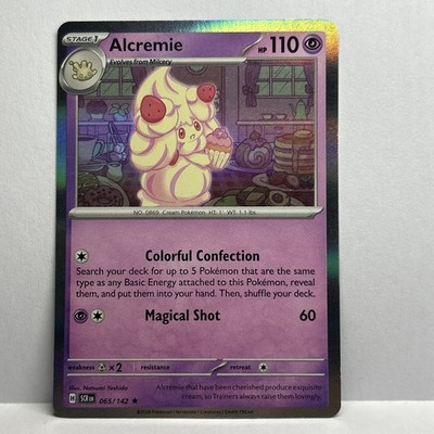 Pokemon Alcremie 065/142 - Sv07: Stellar Crown Holo  