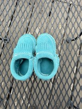Minnetonka Baby Moccasins Turquoise Size 1