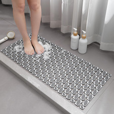 Shower Mat Non Slip Bath Mat for Tub - 36 X 16 Inch TPE Bathtub Mat Non Slip Sho