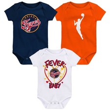 Infant Outerstuff Indiana Fever Slide Home 3-Piece Creeper Set