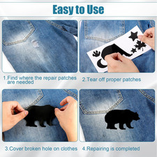 8 Sheets down Jacket Repair Patches, 8 X 4 Inch Self Adhesive Nylon for Puffe...