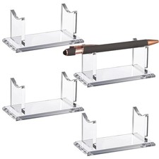 4 Pcs Acrylic Pen Holder Display Stand Clear Fountain Pencil Makeup Brush