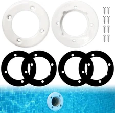 FOR HAYWARD VINYL SWIMMING POOL RETURN SPX1408B FACEPLATES GASKETS WHITE  W