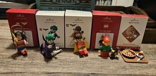 Hallmark Keepsake Ornament LEGO LOT Elf Wonder Woman Joker Robin