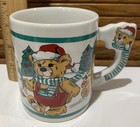 Vintage 80’s Teddy Bear Handle Mug With Animal Friends Surrounding The Mug. — photo 3