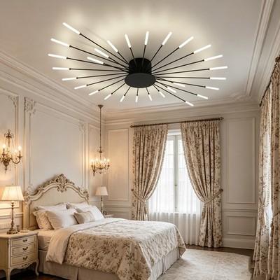 Firework Shape LED Ceiling Lamp 28-Lights Modern Bedroom Living Room Light
