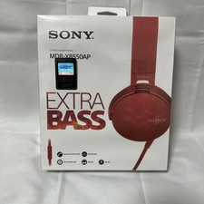 Sony MDR-XB550AP Headphone Red