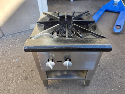 Commercial Stock Pot Range, gas, 18"W x 21" D x 24" H, 2 ring burner