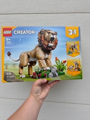 LEGO Creator 3 in 1 Wild Animals: Majestic Lion 31386, 839 Pieces  Free Shipping