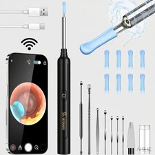 Wireless WiFi Otoscope Ear Scope Endoscope Camera for Phone iPhone iPad Clean